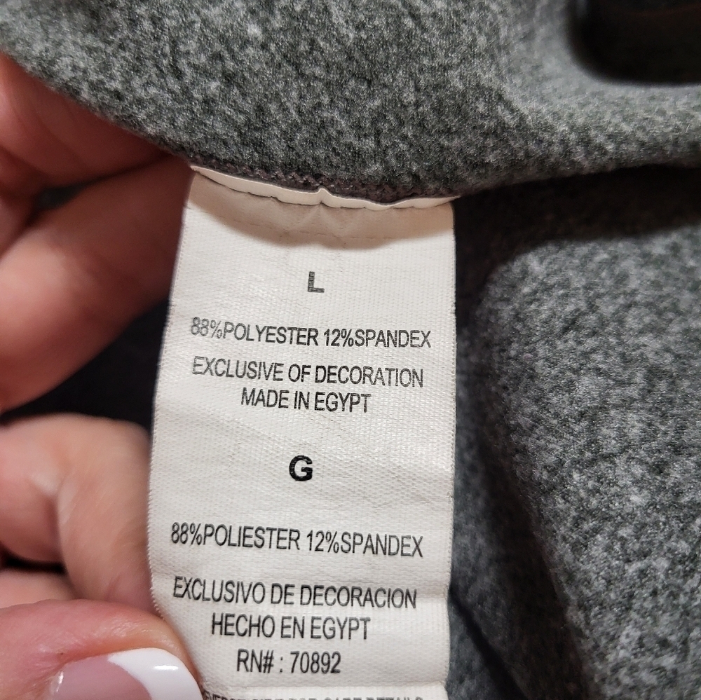 Layer 8 Womens Gray Long Sleeve Quick Dry Thermal Shirt With Thumbholes Size L - Picture 6 of 6
